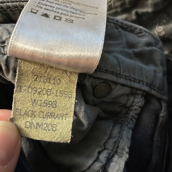 Paige Denim Marley Moto Skinny Jeans in Black Current (Gray) Size 26 - Picture 5 of 5